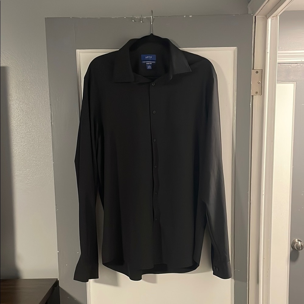 Men's Black Dress Shirt